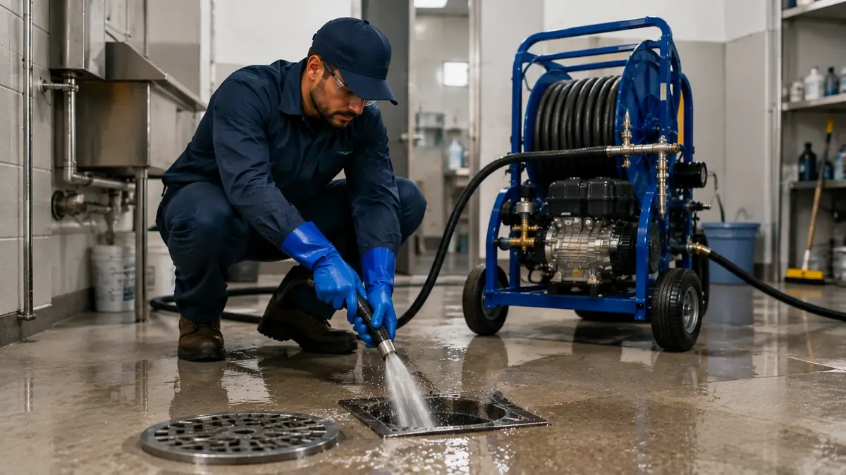 Floor Drain Hydro Jet Cleaning in Orange Cove