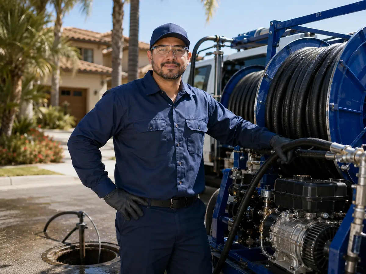 Hydro jet sewer cleaning in Orange Cove