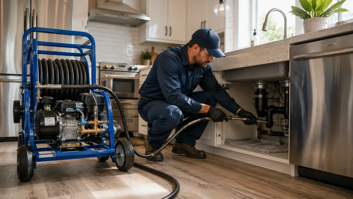 Kitchen Drain Hydro Jetting in Orange Cove