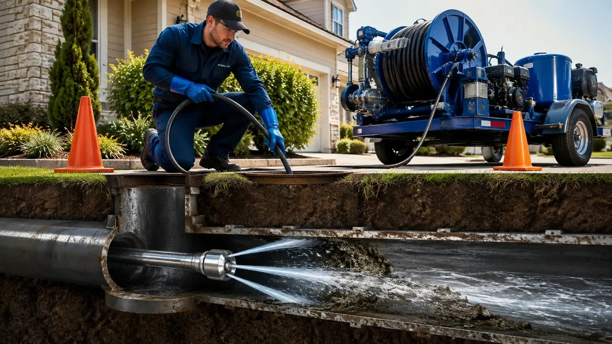 Main Sewer Line Hydro Jet Cleaning in Orange Cove