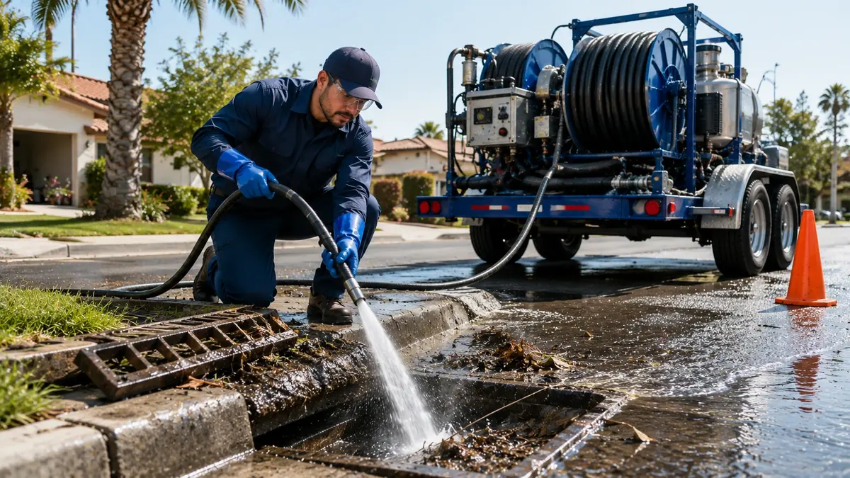Storm Drain Hydro Jet Cleaning in Orange Cove